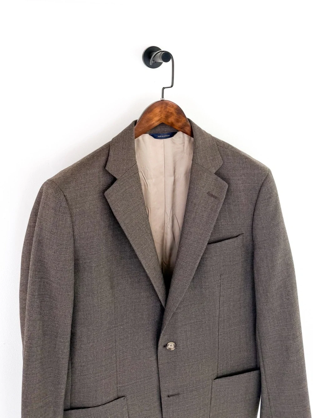 Brooks Brothers Slim Italian Wool Blazer in Light Brown Sport Coat Men's 42R